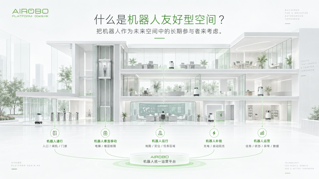 从“机器人适应建筑”到“建筑开始适应机器人”：AIROBO探索机器人友好型空间